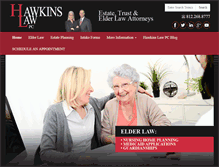 Tablet Screenshot of hawkinslaw.com